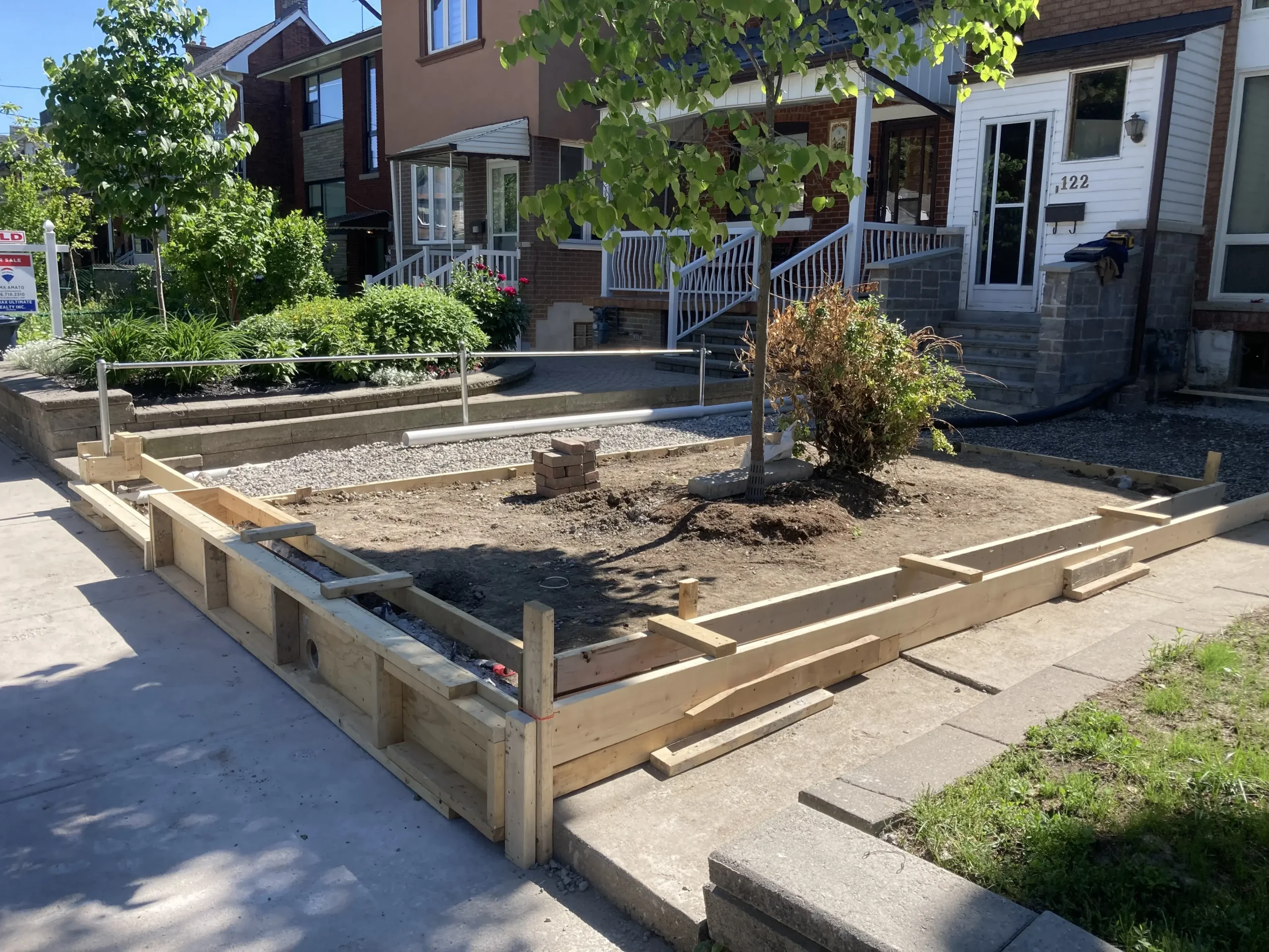 Drive way and footpath construction